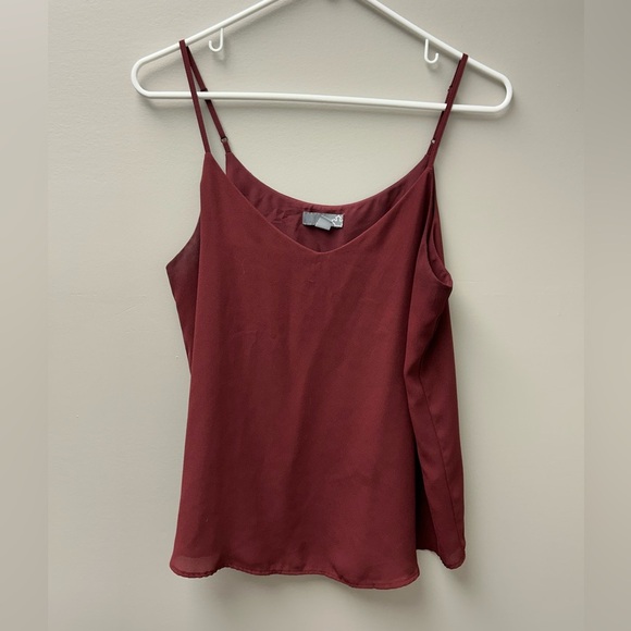 Sears Burgundy Camisole Tank Top - Picture 1 of 4